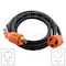 Ac Works SOOW; Cold Weather Extension Cord, 10 AWG, Indoor/Outdoor, 10/3, 1 Outlets, L5-30R, Black, Rubber L530PR-010 - alternate 4